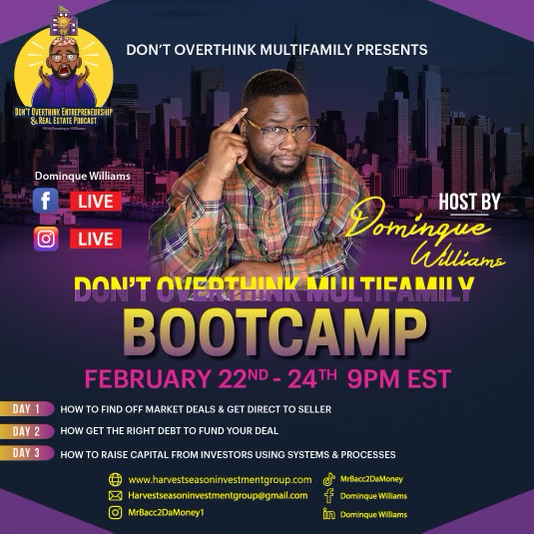 Dont Overthink BootCamp Feb 22-24